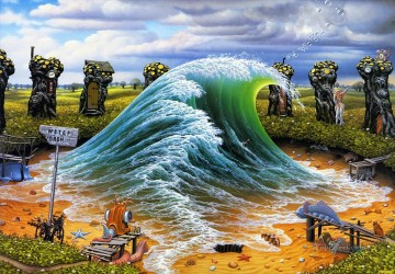 aguas privado ola fantasía Pinturas al óleo